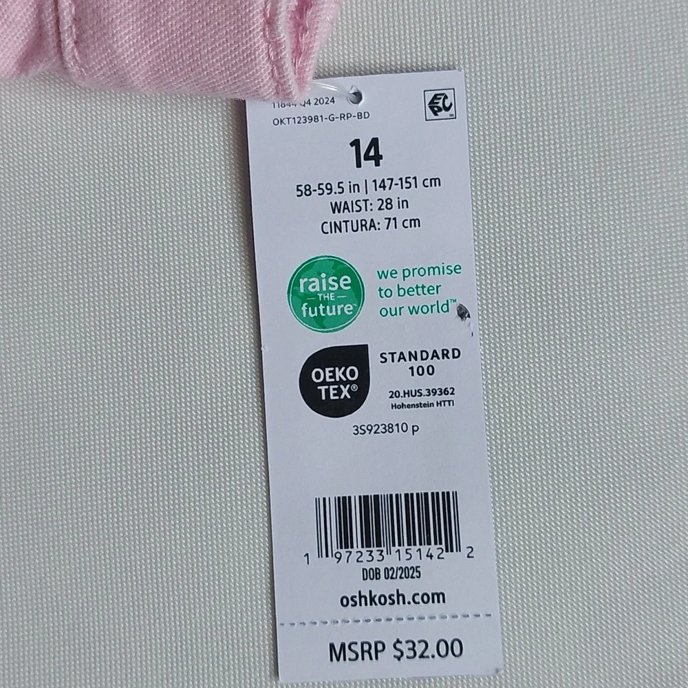 OshKosh B'gosh Light Pink‎ Shorts Girls Size 14